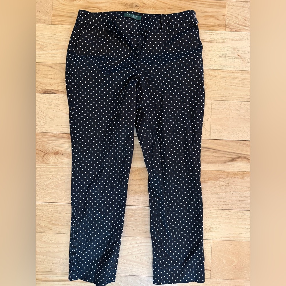 Ralph Lauren polka dot pants size 6 petite